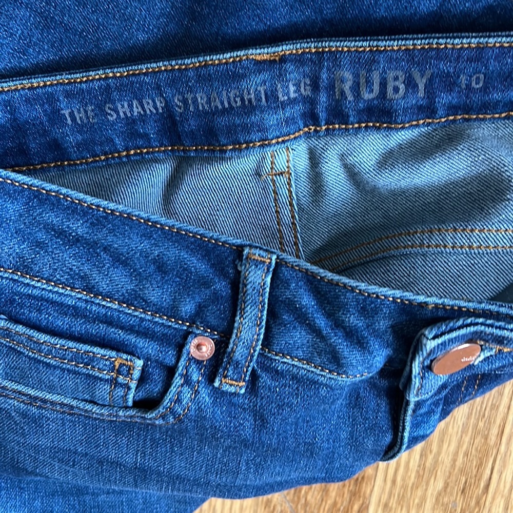 Oasis Jeans Sharp Straight Leg Ruby - image 6